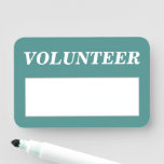 [ Thumbnail: Clean, Elegant "Volunteer" Name Tag ]