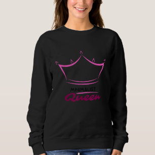 Clean Girl Aesthetic Minimalist Queen Crown Sweatshirt