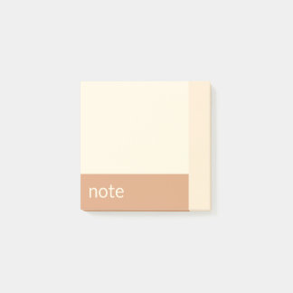 Clean Girl Tan and Cream Customizable Post-it Notes