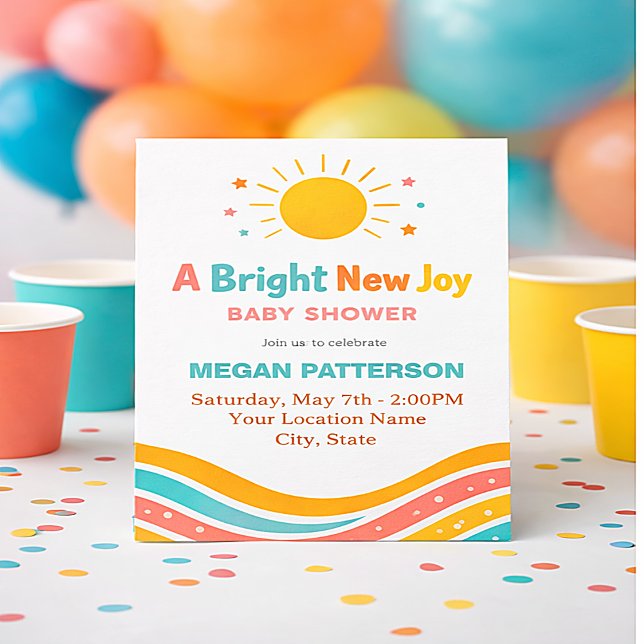 Clean Golden Sun Layout Invitation (Creator Uploaded)