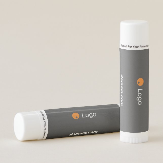 Clean Grey Corporate  Lip Balm (Front)