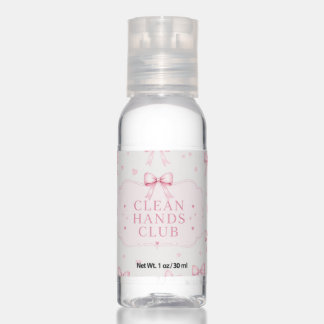 Clean Hands Club Cute Pink Hand Sanitizer