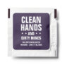 Clean hands dirty minds bachelorette funny purple hand sanitizer packet