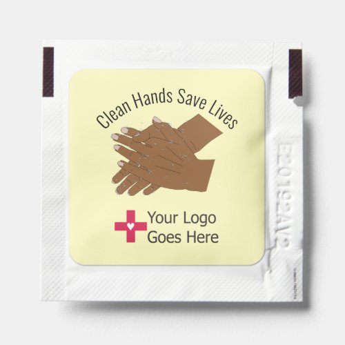 Clean Hands Save Lives African American Hands Hand Sanitizer Packet