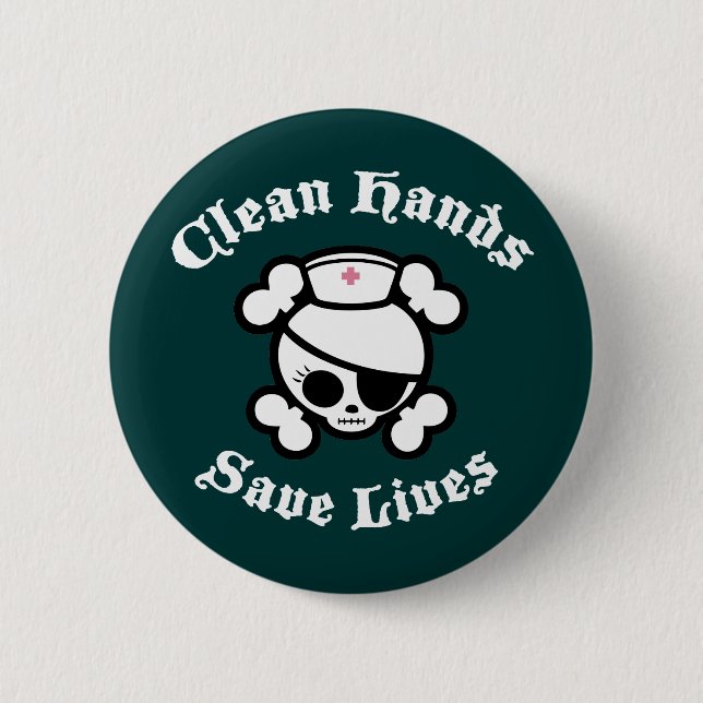 Clean Hands Save Lives Button (Front)
