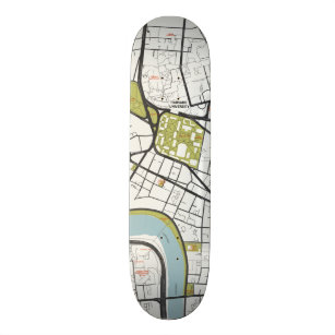 CLEAN HARVARD UNIVERSITY MASSACHUSETTS OUTLINE MAP SKATEBOARD