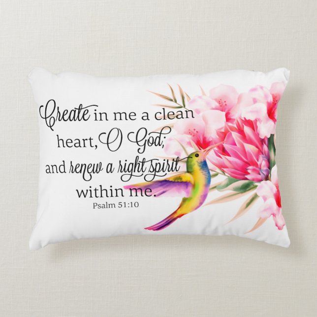 Clean heart  accent pillow (Front)