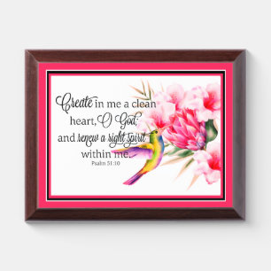 Clean heart Plaque