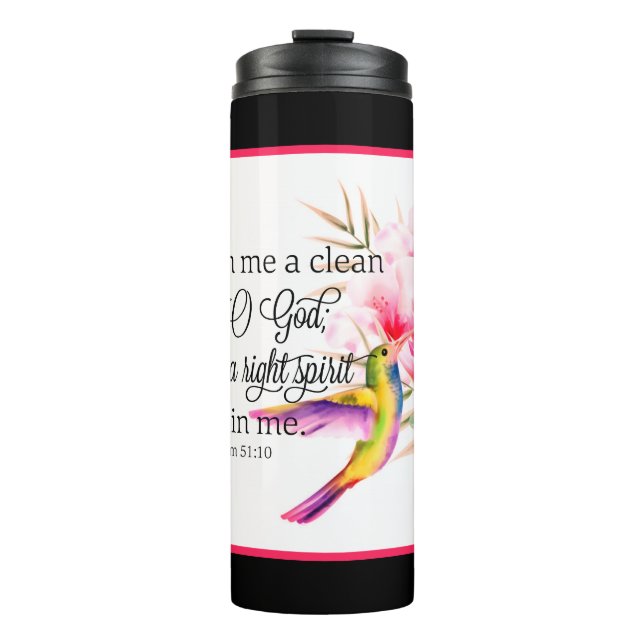 Clean heart  thermal tumbler (Front)