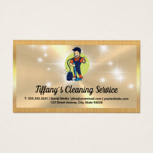 Clean House Logo Sparkle Gold Metallic