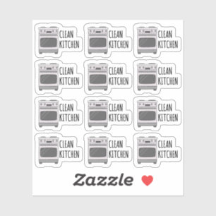 Clean Kitchen Stove Cleaning Reminder Bujo Planner Sticker