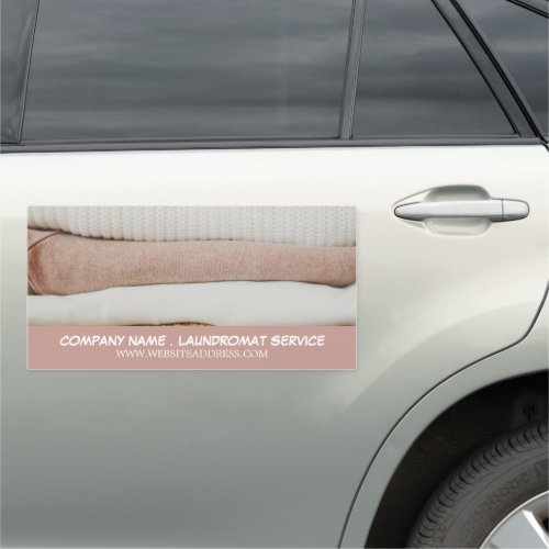 Clean Laundry Laundromat Cleaning Service Car Magnet