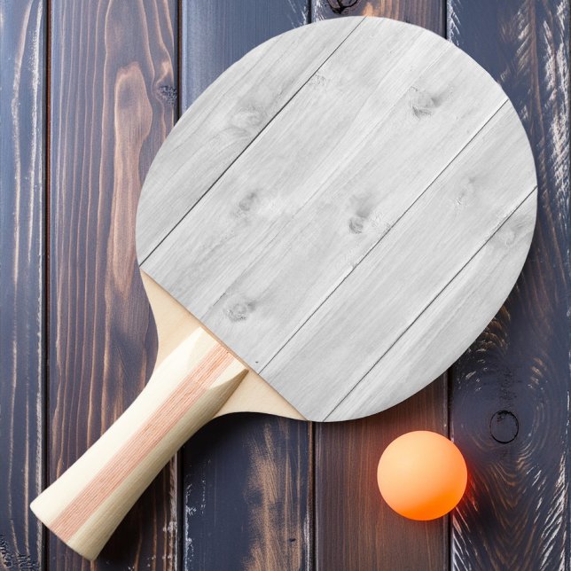 Clean Light Gray Wooden  Ping Pong Paddle (Creator Uploaded)