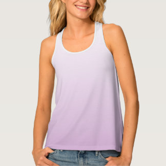 Clean Lilac Flat Shading Graphic Tank Top