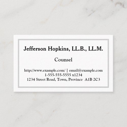 Clean  Low_Key Counsel Business Card