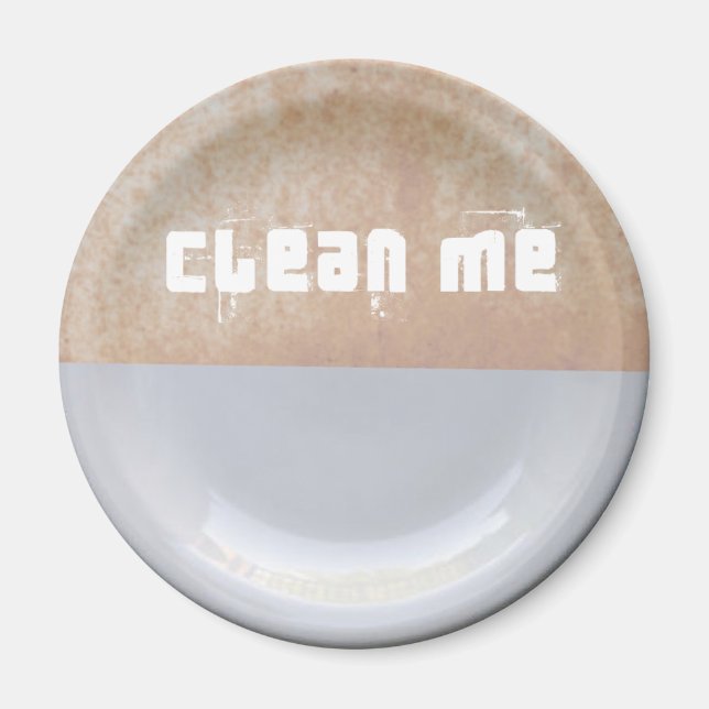 Clean me clean / dirty dishwasher magnet Font2 (Front)