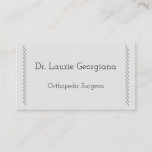 [ Thumbnail: Clean & Minimal Orthopedic Surgeon Business Card ]