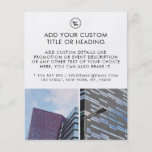 Clean Minimalist Custom Business Logo 2 Photo Flyer<br><div class="desc">This modern,  minimalist flyer would be great for your business/promotional needs. Easily add your own details by clicking on the "personalize" option.</div>