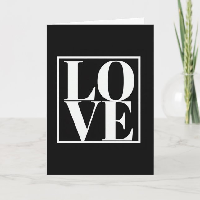 Clean Minimalist Love Card (Front)