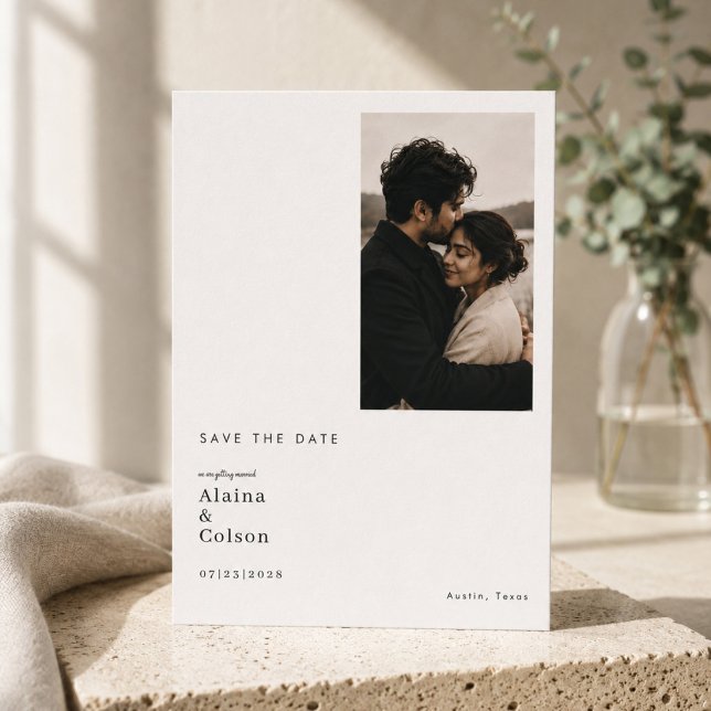 Clean Minimalist Photo Save The Date (Creator Uploaded)