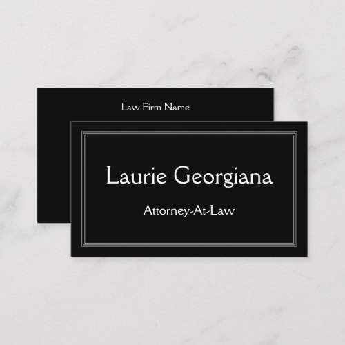Clean  Modern Attorney_At_Law Business Card