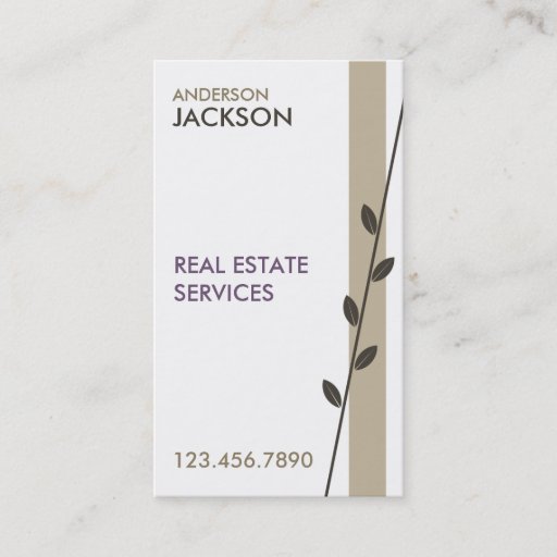 Customizable Clean Modern Branch Business Card
