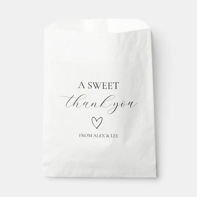 Clean & Modern Favor Bags (Front)
