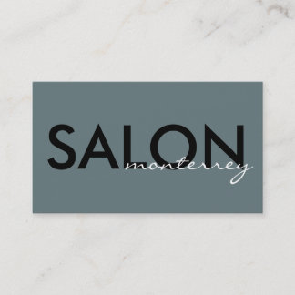 Clean, Modern Salon Business Card