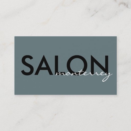 Customizable Clean, Modern Salon Business Card