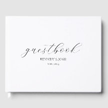 Clean & Modern Wedding Guest Book