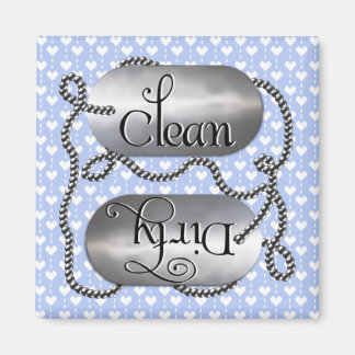Clean N Dirty Dog Tags 5 (Dishwasher Magnet) Magnet