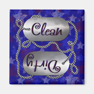 Clean N Dirty Patriotic 1 (Dishwasher Magnet) Magnet