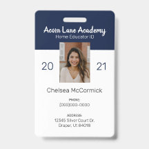 Clean Navy Homeschool Educator ID Badge