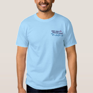 Clean Oceans Embroidered T-Shirt