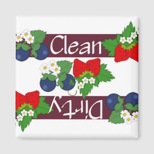 Clean or Dirty Berries Dishwasher Magnet