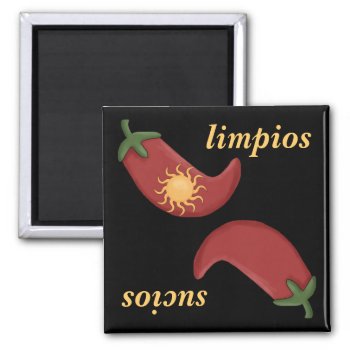 Clean Or Dirty Chile & Sun Spanish Dishwasher Magnet by She_Wolf_Medicine at Zazzle