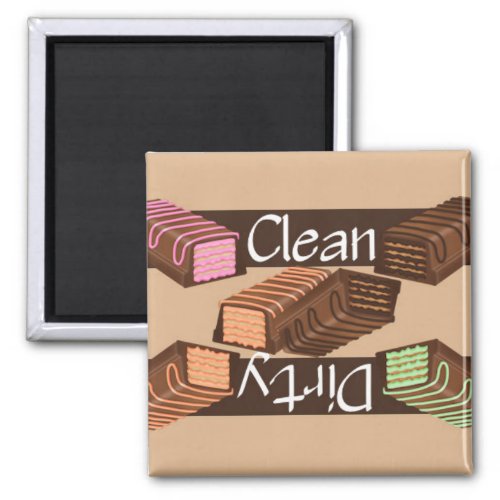 Clean or Dirty Chocolate Bars Dishwasher Magnet