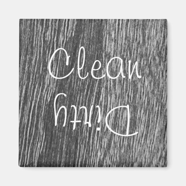 Clean or Dirty Dishwasher Magnet (Front)