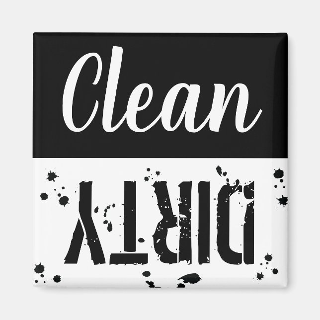Clean or Dirty | Kitchen Dishwasher Magnet (Front)