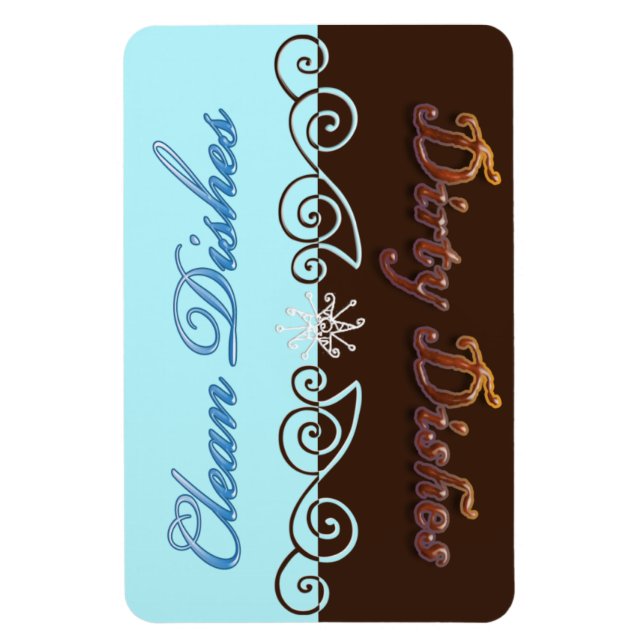 Clean or Dirty Kitchen Magnet (Vertical)