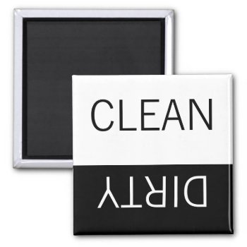 Clean Or Dirty Magnets Dishwasher Label by MovieFun at Zazzle