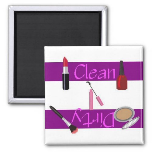 Clean or Dirty Makeup Dishwasher Magnet