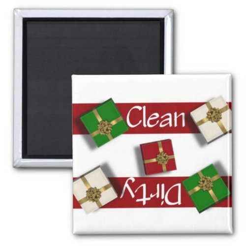 Clean or Dirty Presents Dishwasher Magnet