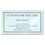 [ Thumbnail: Clean Oral Surgeon Magnetic Business Card ]