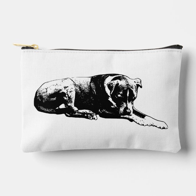 Clean Outline Zip Pouch (Front)