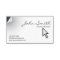 Clean Page Curl & Arrow Cursor Business Card