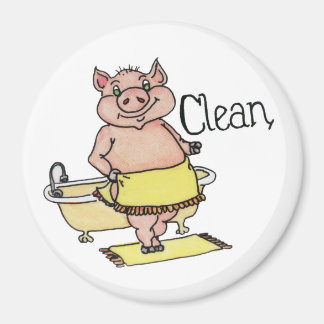Clean Piggie Dishwasher Magnet