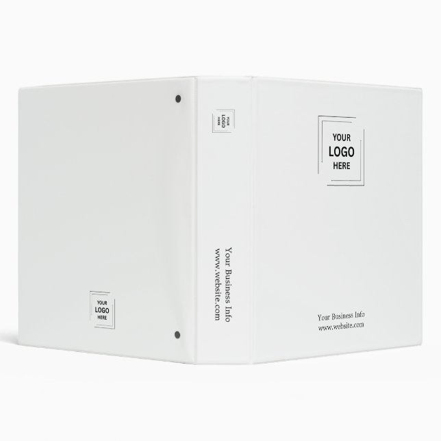 Clean Professional Branding | Business Logo  3 Ring Binder (Background)