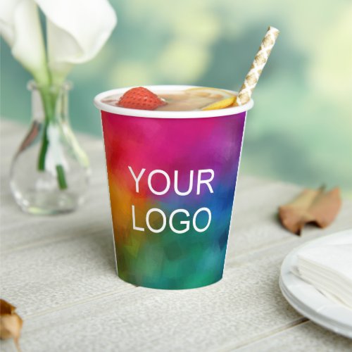Clean Promotional Stylish Corporate Event Simple Paper Cups