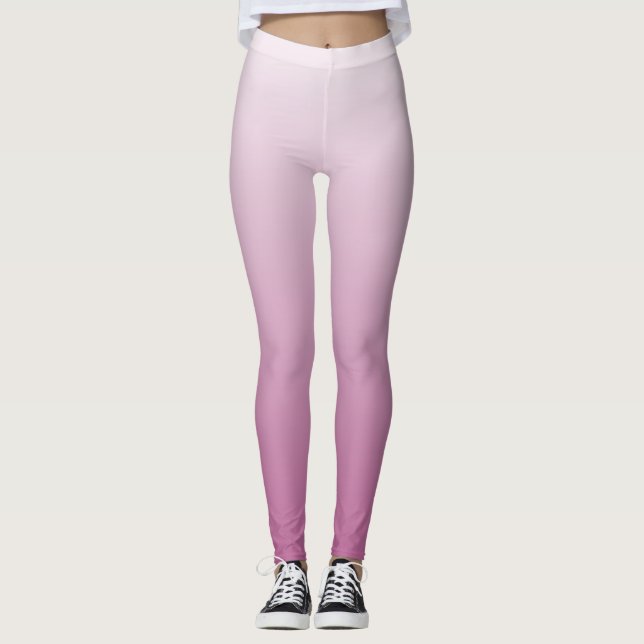 Clean Purple Flat Shading Graphic Leggings (Front)